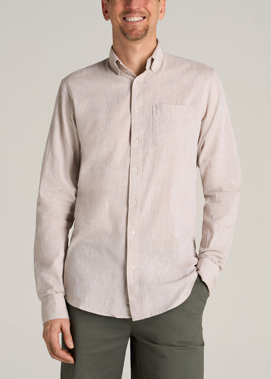 American-Tall-Men-Linen-Long-sleeve-Natural-front