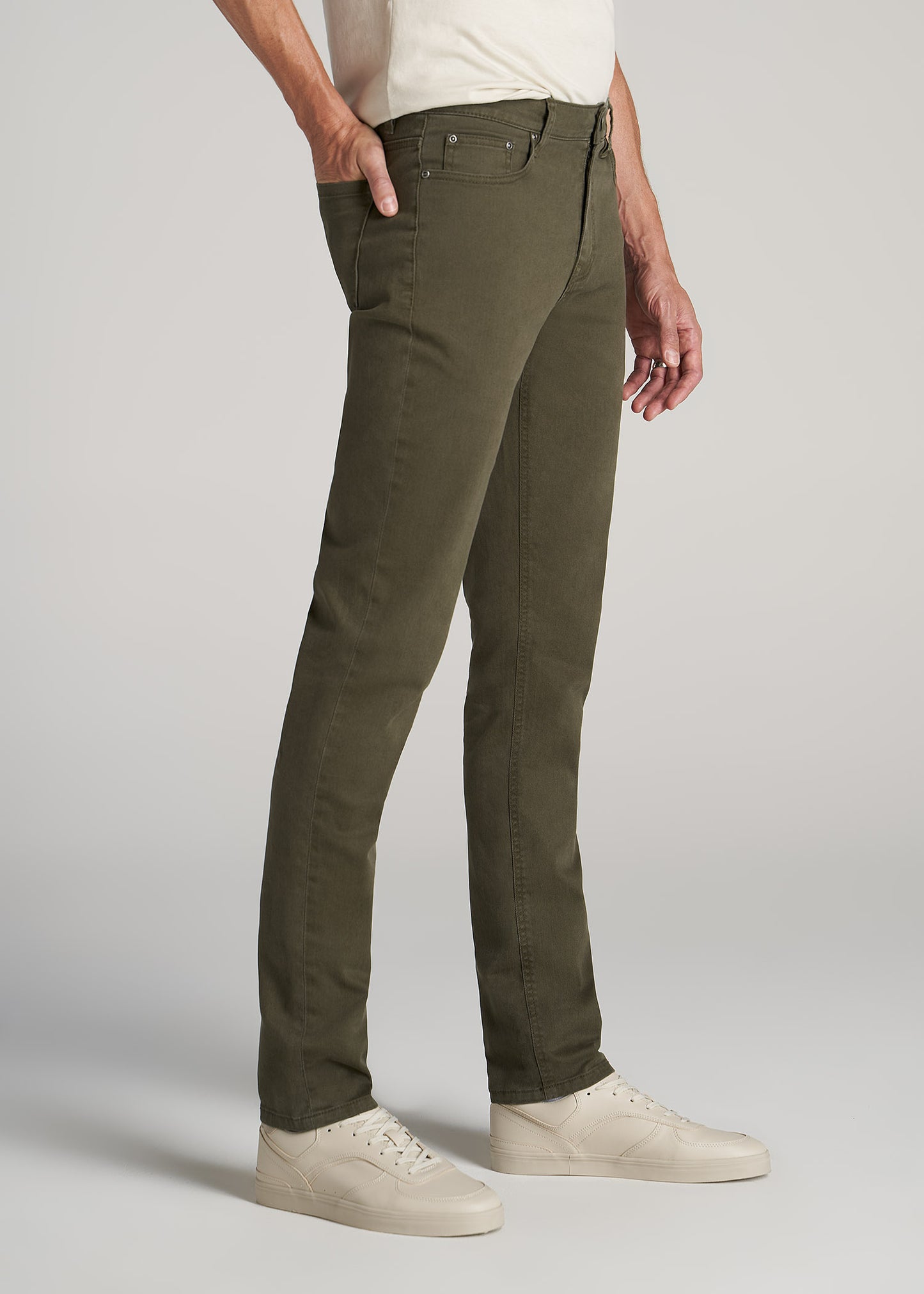    American-Tall-Men-Mens-Dylan-Slim-Fit-Jeans-Olive-Green-Wash-side