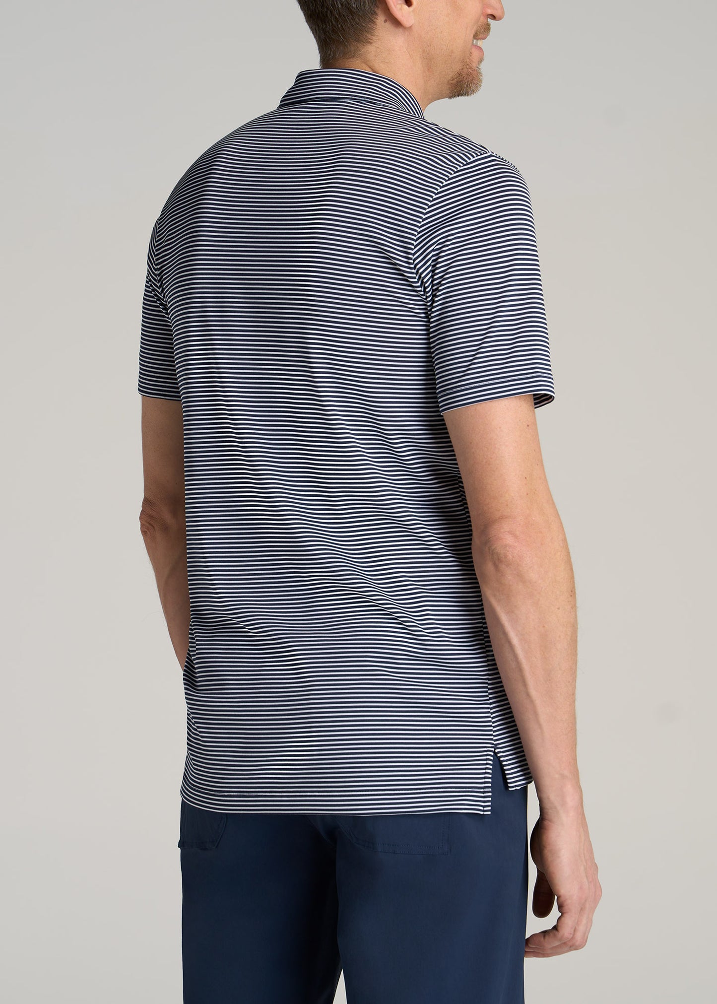        American-Tall-Men-Performance-Stretch-Stripe-Golf-Polo-Navy-back