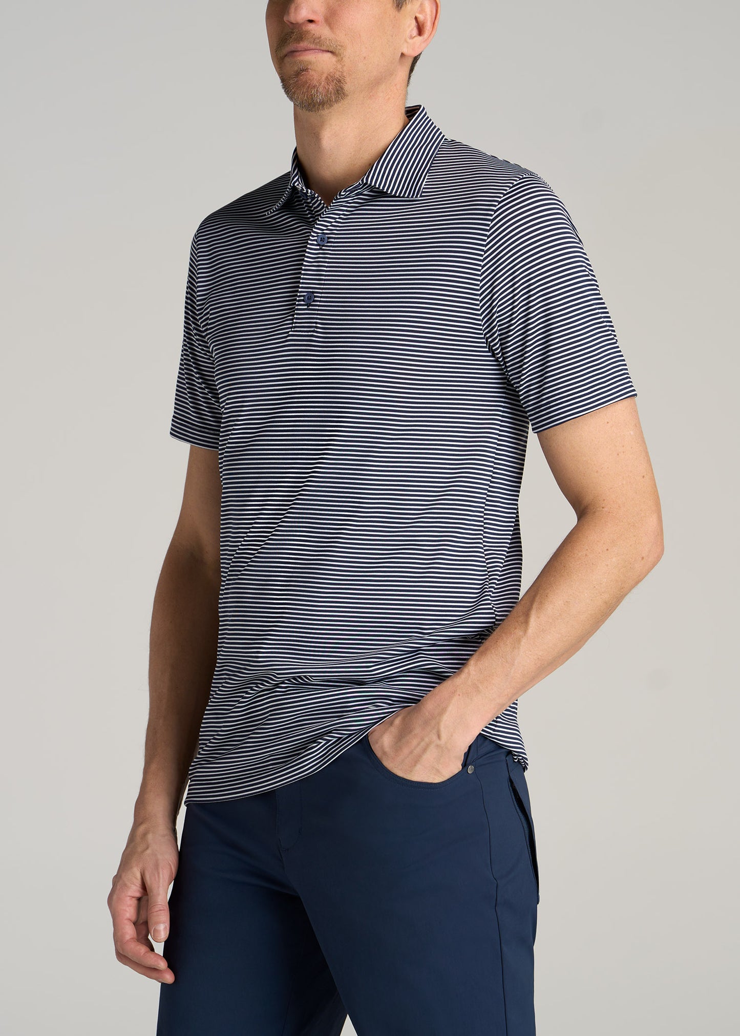     American-Tall-Men-Performance-Stretch-Stripe-Golf-Polo-Navy-side