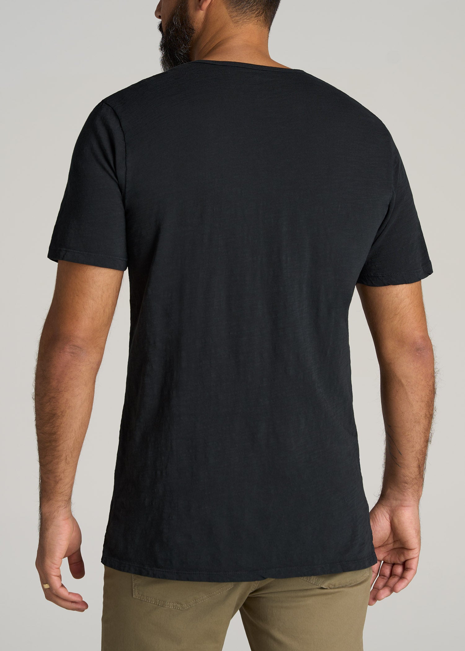    American-Tall-Men-Regular-Fit-Slub-Tee-Black-back