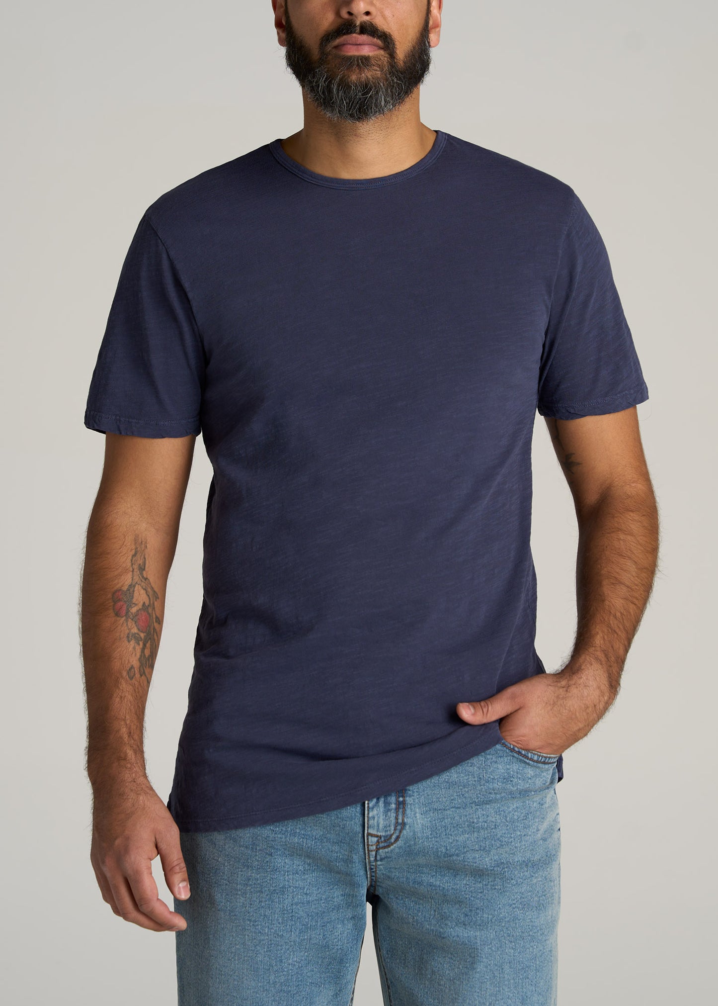     American-Tall-Men-Regular-Fit-Slub-Tee-Navy-front