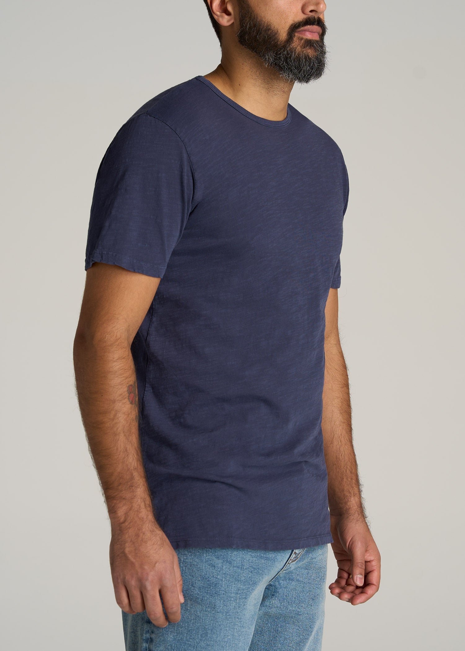 American-Tall-Men-Regular-Fit-Slub-Tee-Navy-side