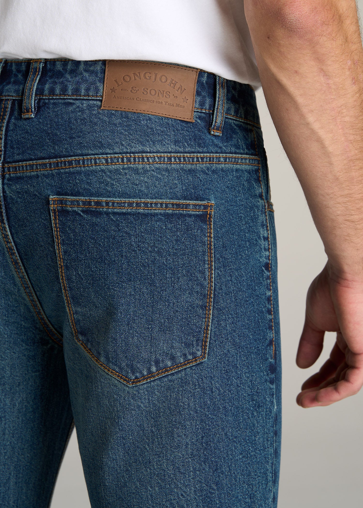       American-Tall-Men-Slim-Taper-Fit-Carman-Jeans-Machine-Blue-detail