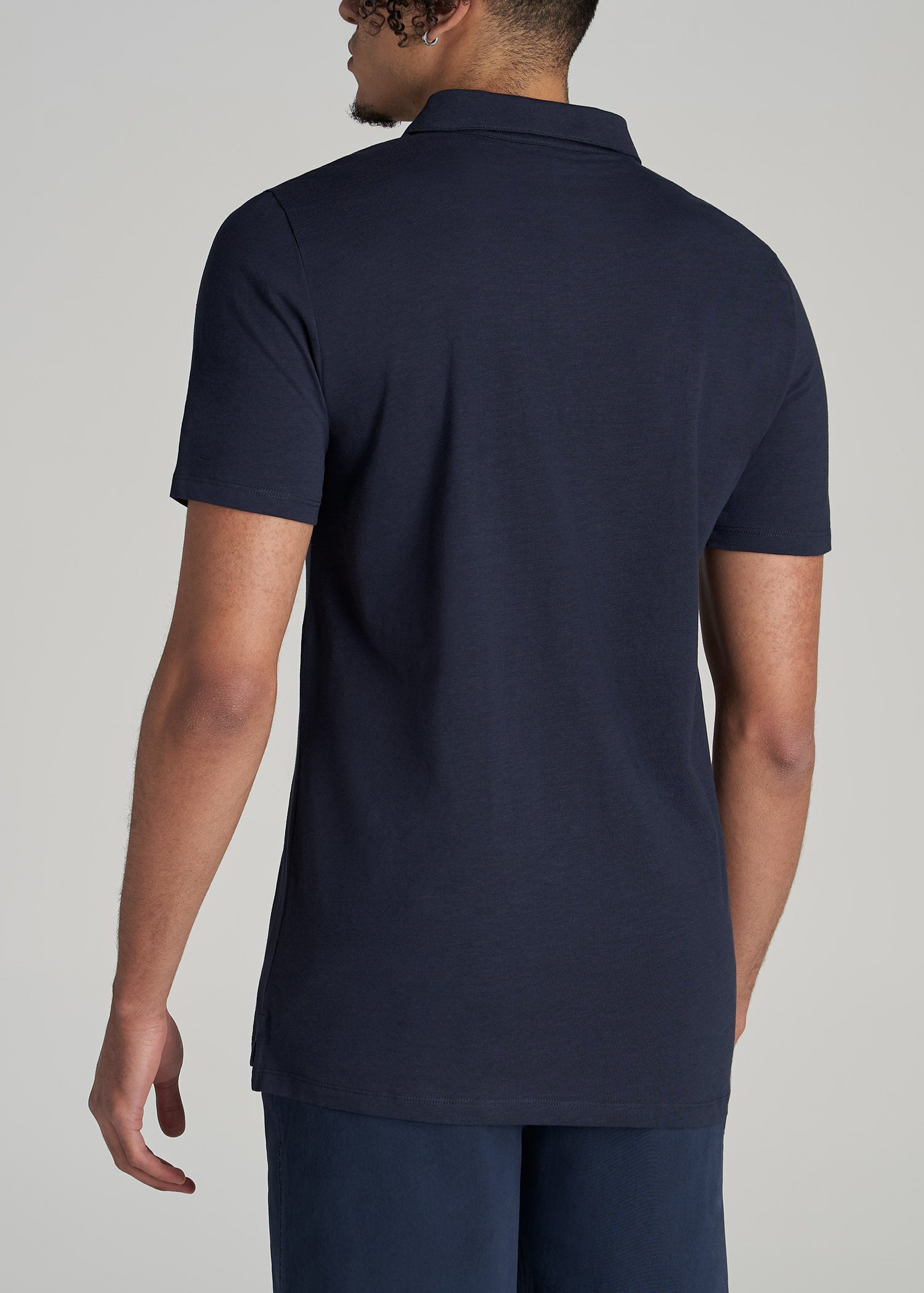    American-Tall-Men-Slub-Self-Collar-Polo-With-Placket-Navy-back