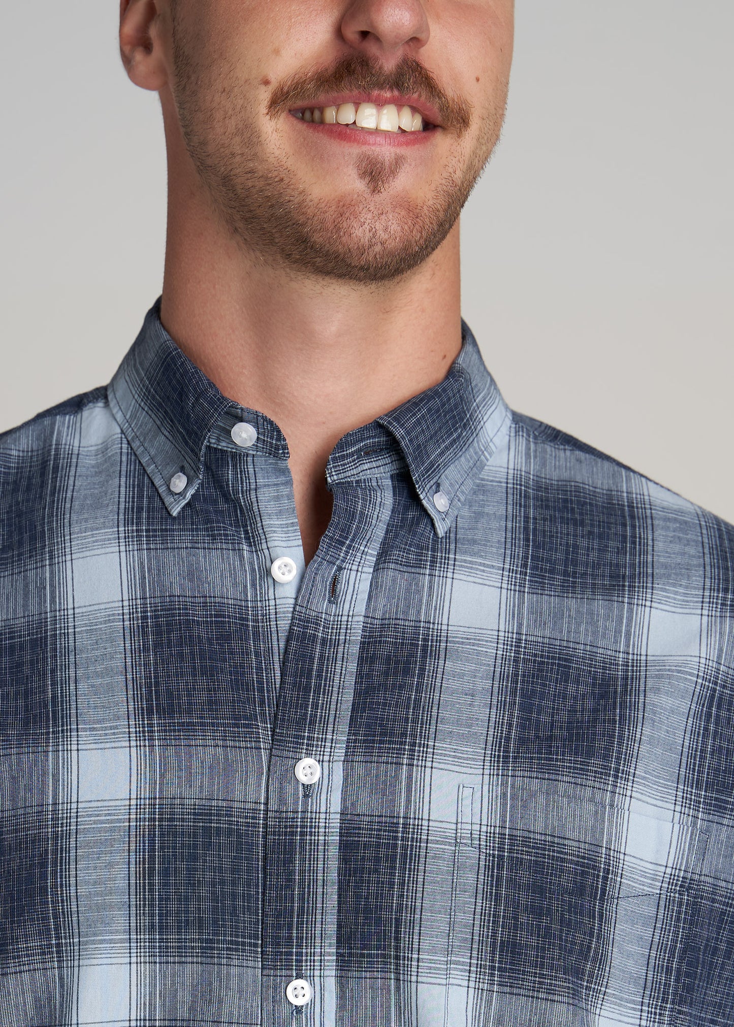    American-Tall-Men-Soft-Wash-Blue-Plaid-detail