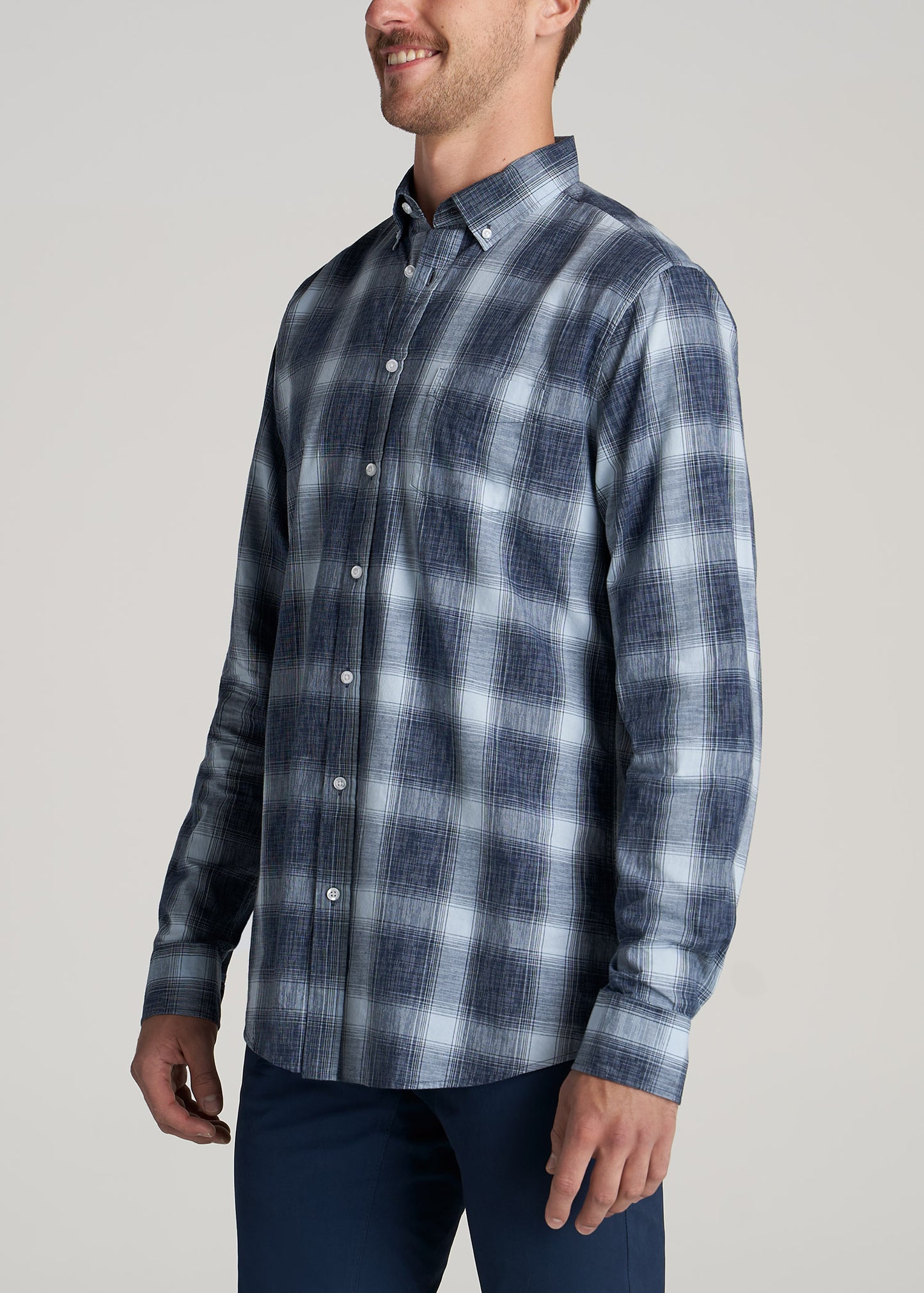    American-Tall-Men-Soft-Wash-Blue-Plaid-side