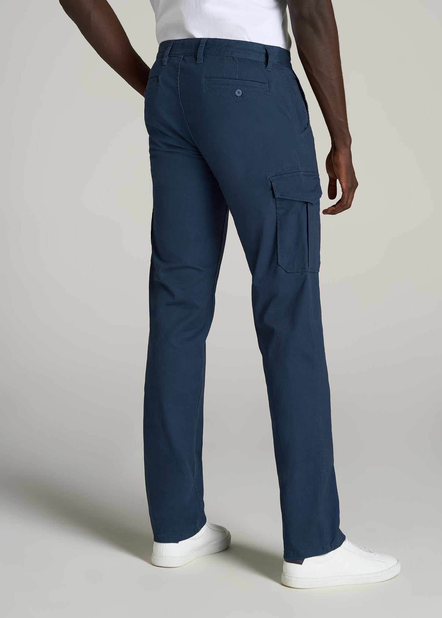       American-Tall-Men-Stretch-Twill-Cargo-Pants-Marine-Navy-back