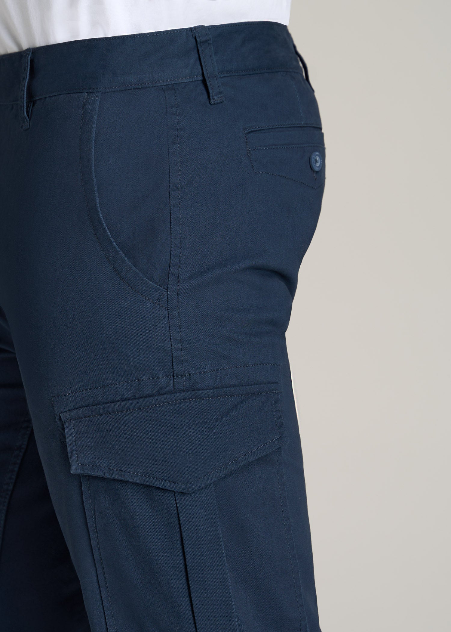       American-Tall-Men-Stretch-Twill-Cargo-Pants-Marine-Navy-detail