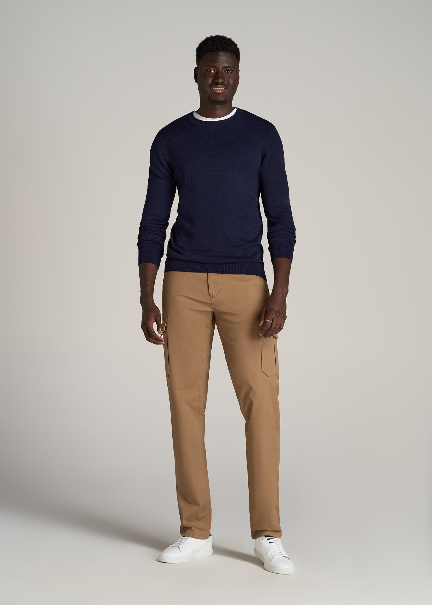       American-Tall-Men-Stretch-Twill-Cargo-Pants-Russet-Brown-full