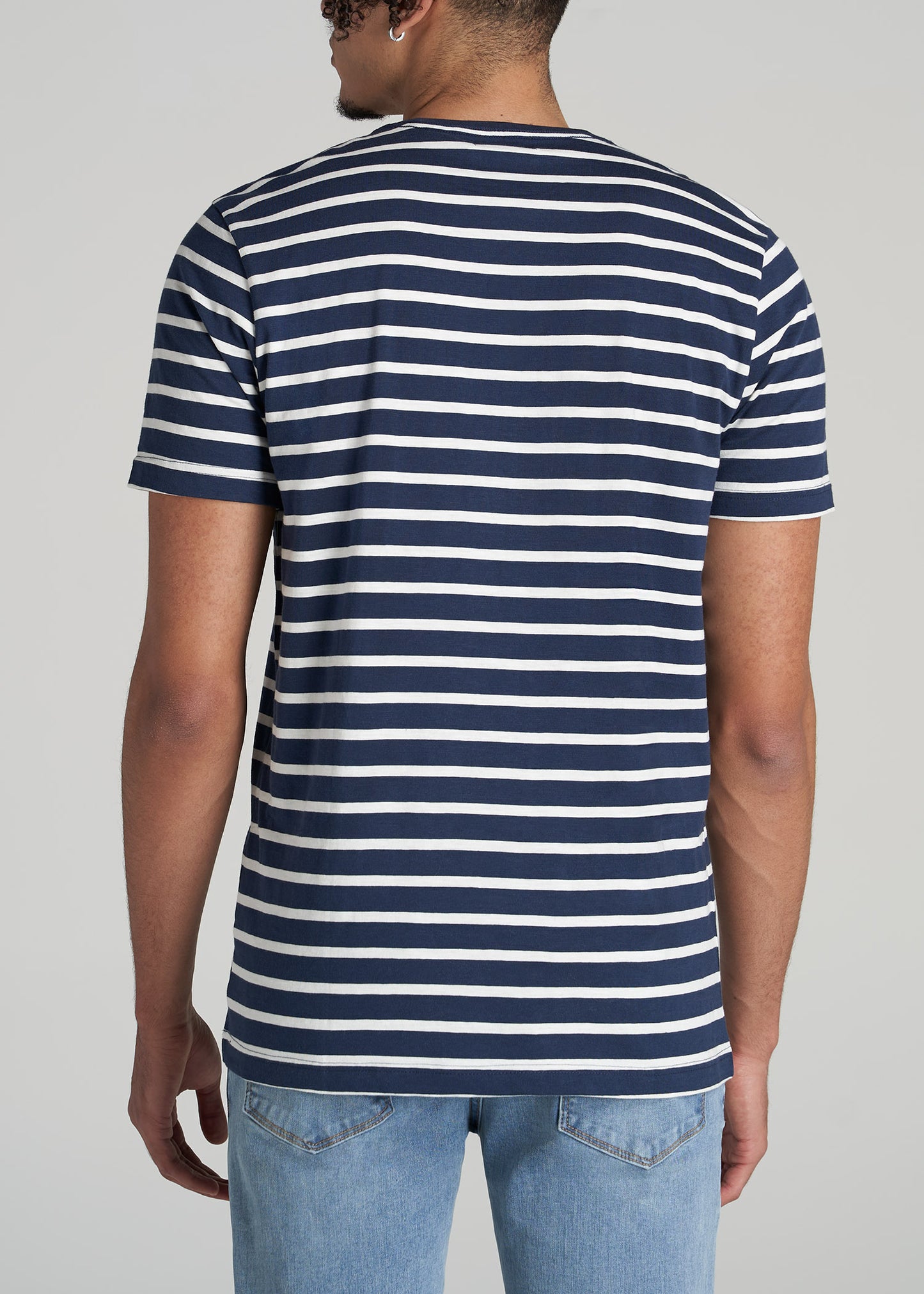     American-Tall-Men-Striped-Tee-Navy-White-Stripe-back