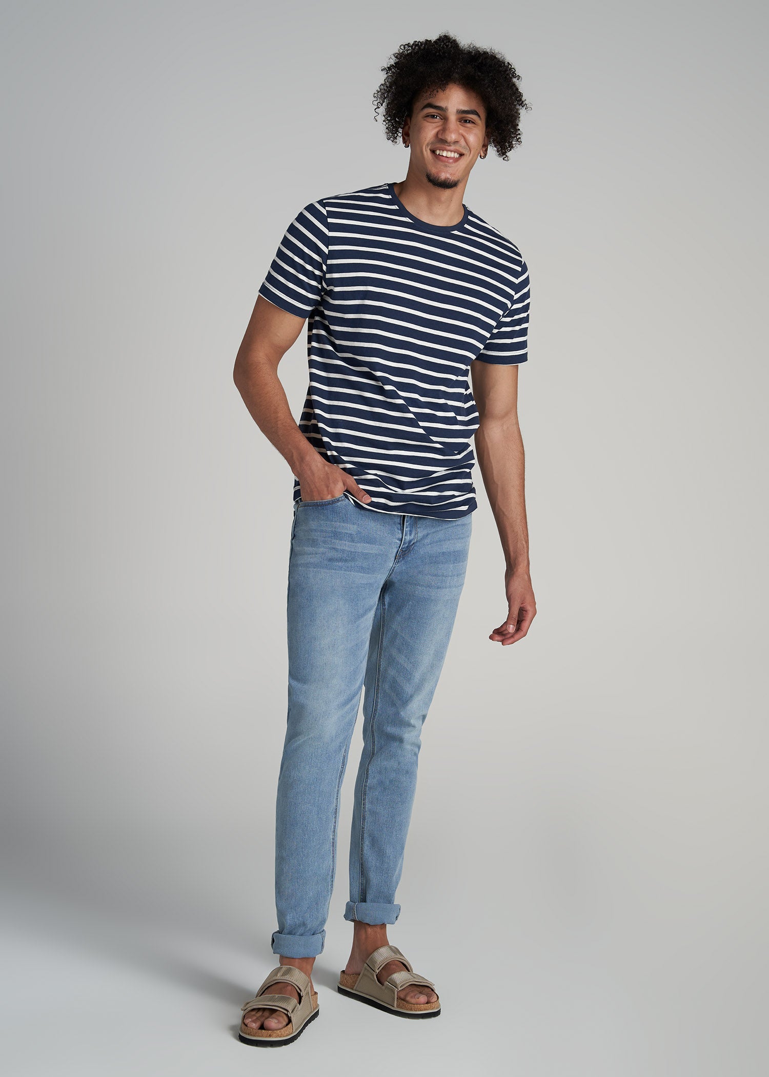    American-Tall-Men-Striped-Tee-Navy-White-Stripe-full