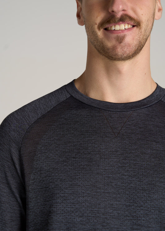       American-Tall-Men-Tech-Long-Sleeve-Raglan-Tee-Charcoal-Mix-detail