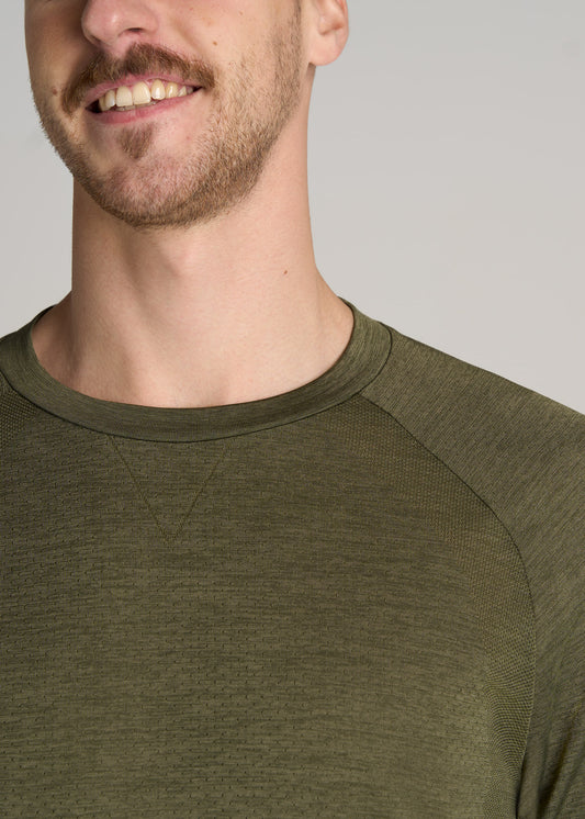     American-Tall-Men-Tech-Long-Sleeve-Raglan-Tee-Olive-Mix-detail