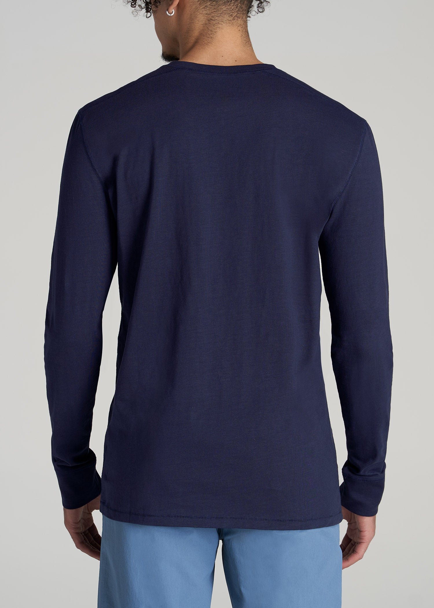 American-Tall-Men-Three-Button-Long-Sleeve-Slub-Henley-Navy-back