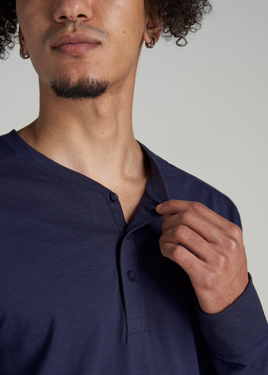     American-Tall-Men-Three-Button-Long-Sleeve-Slub-Henley-Navy-detail