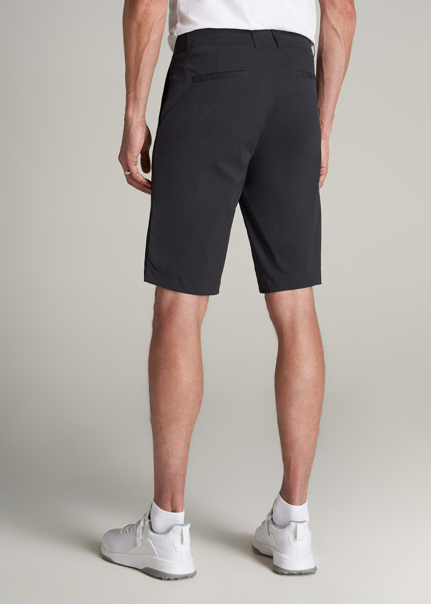       American-Tall-Men-Traveler-Chino-Shorts-Black-back