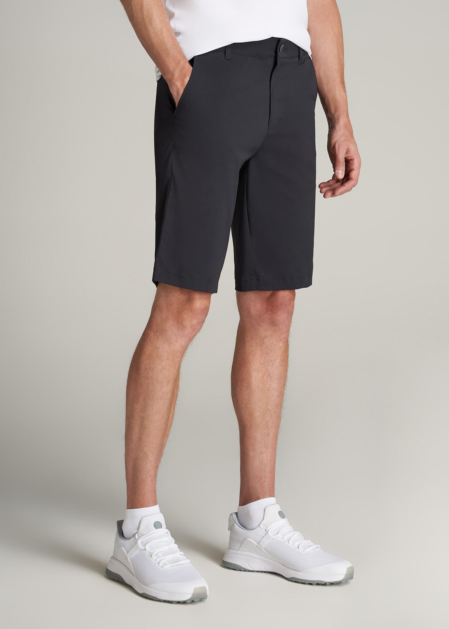       American-Tall-Men-Traveler-Chino-Shorts-Black-side