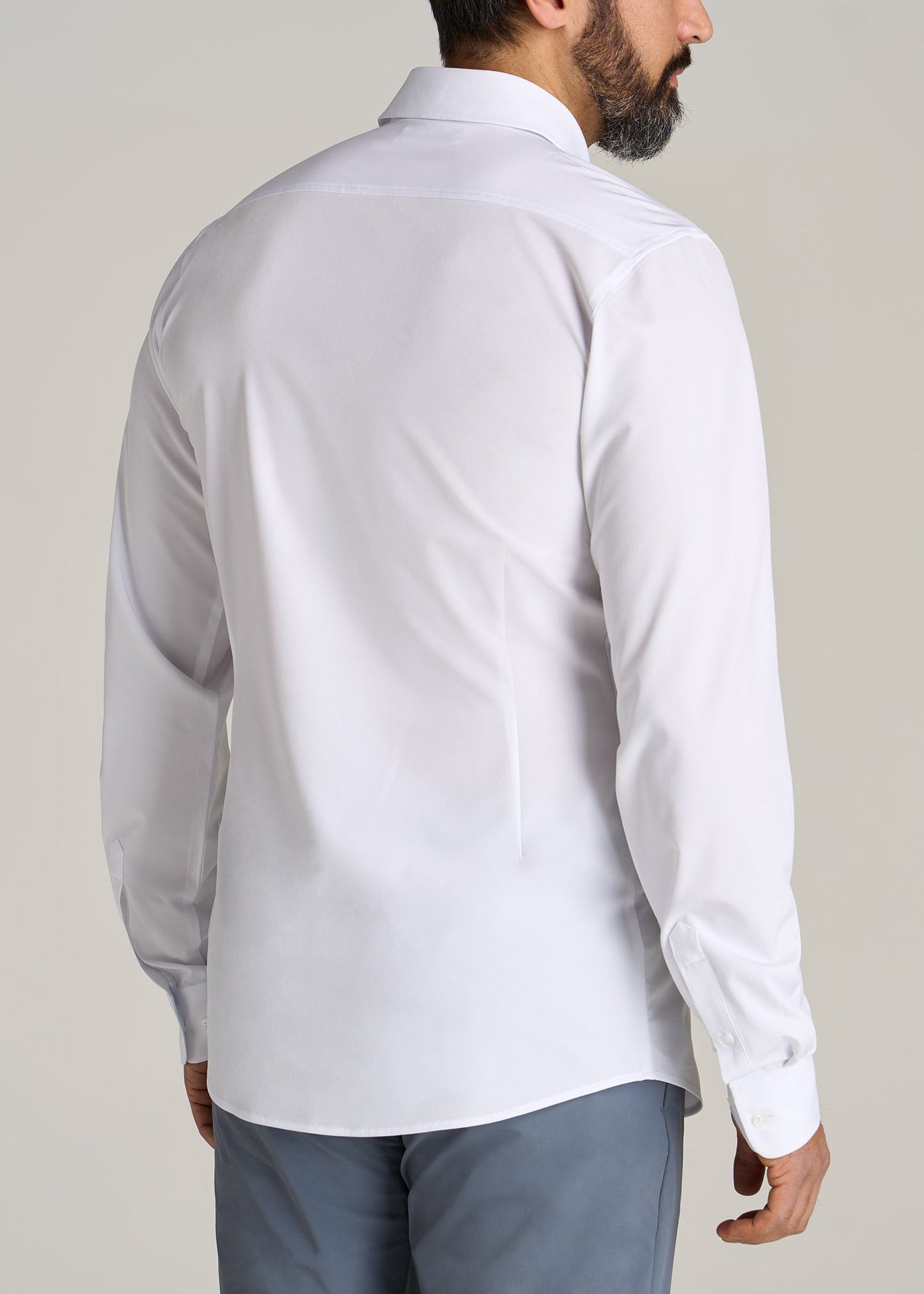 American-Tall-Men-Traveler-Stretch-Dress-Shirt-White-back