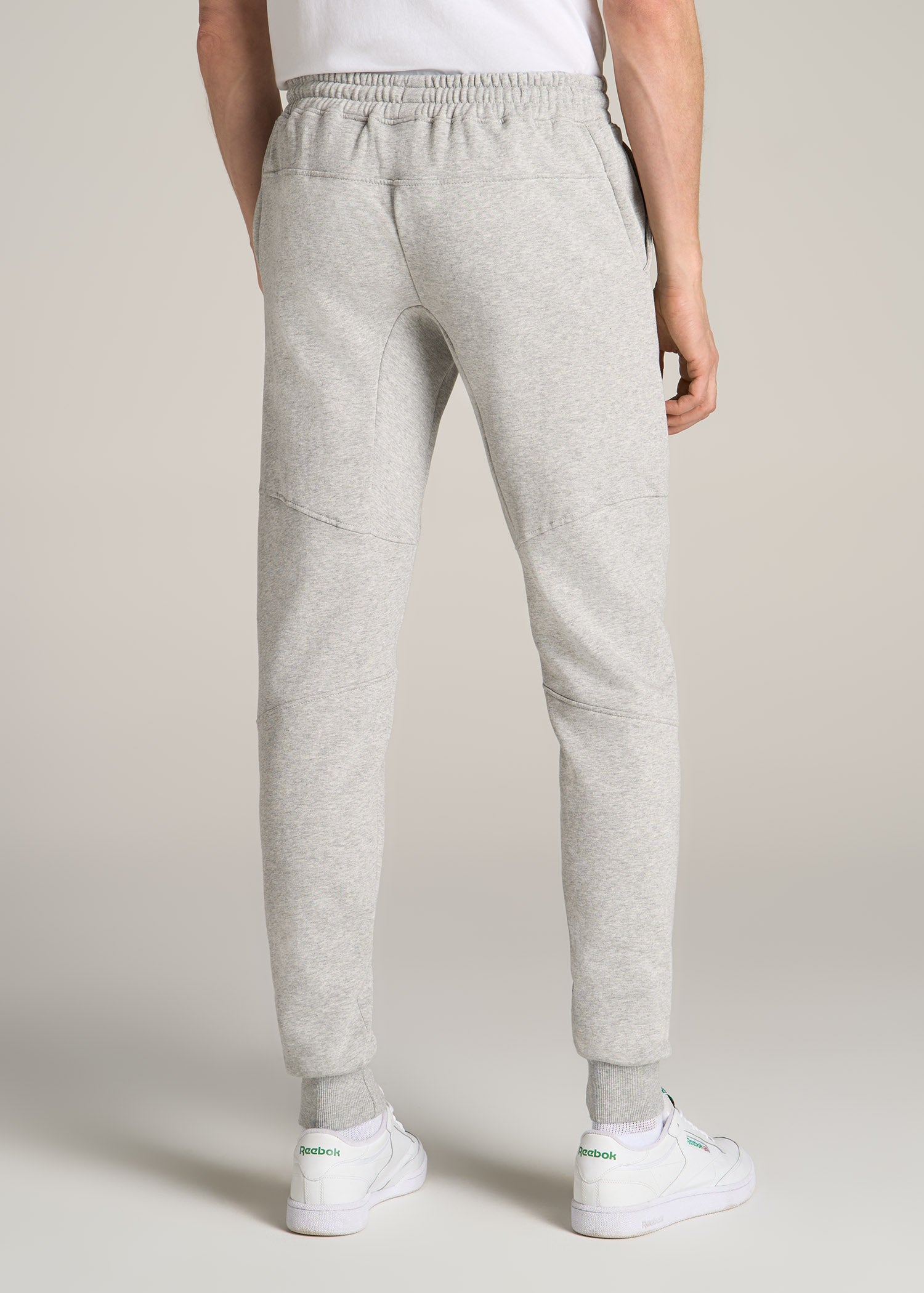 American-Tall-Men-Wearever-Fleece-Joggers-Grey-Mix-back