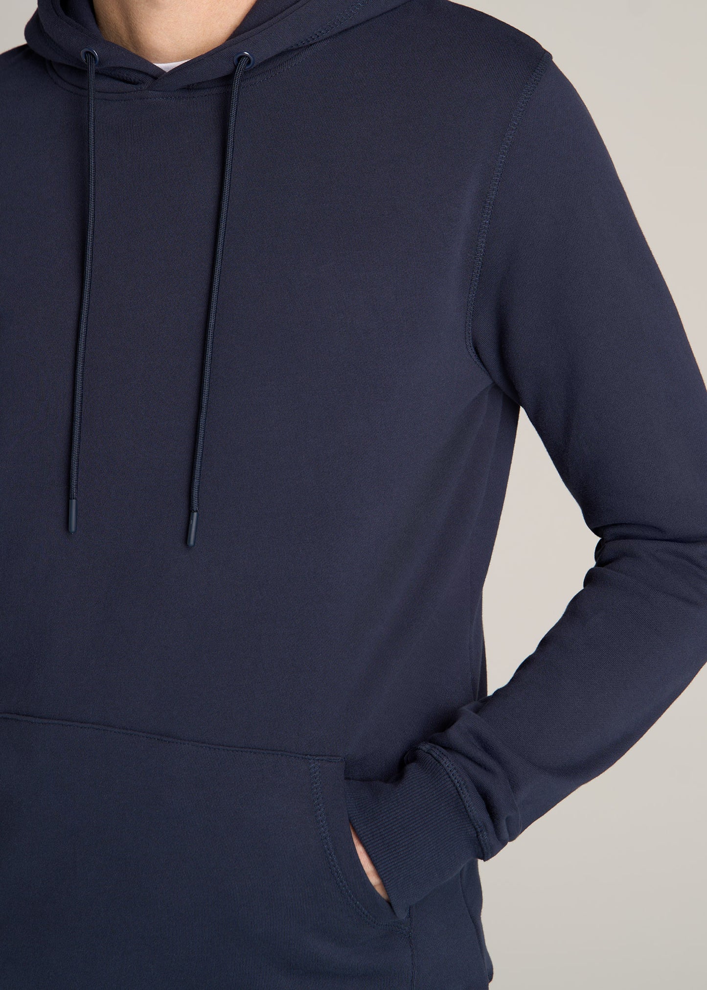 American-Tall-Men-Wearever-Fleece-Pullover-Navy-detail