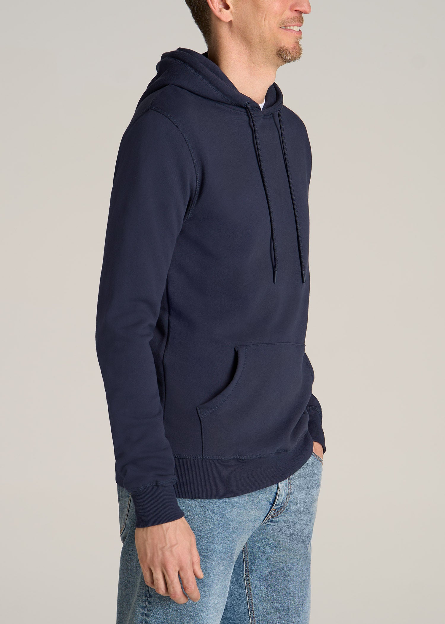 American-Tall-Men-Wearever-Fleece-Pullover-Navy-side