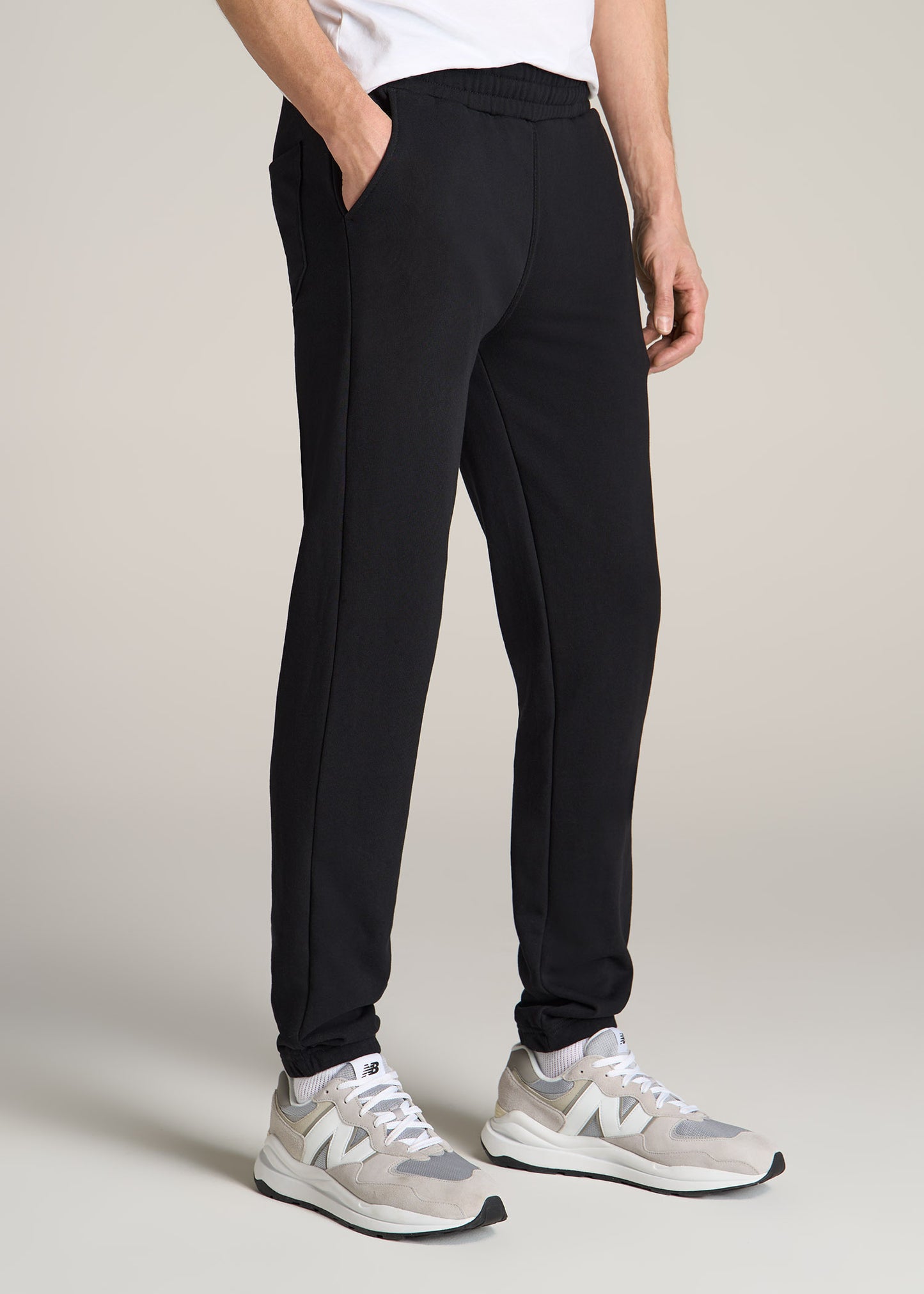 American-Tall-Men-Wearever-French-Terry-Sweatpants-Black-side