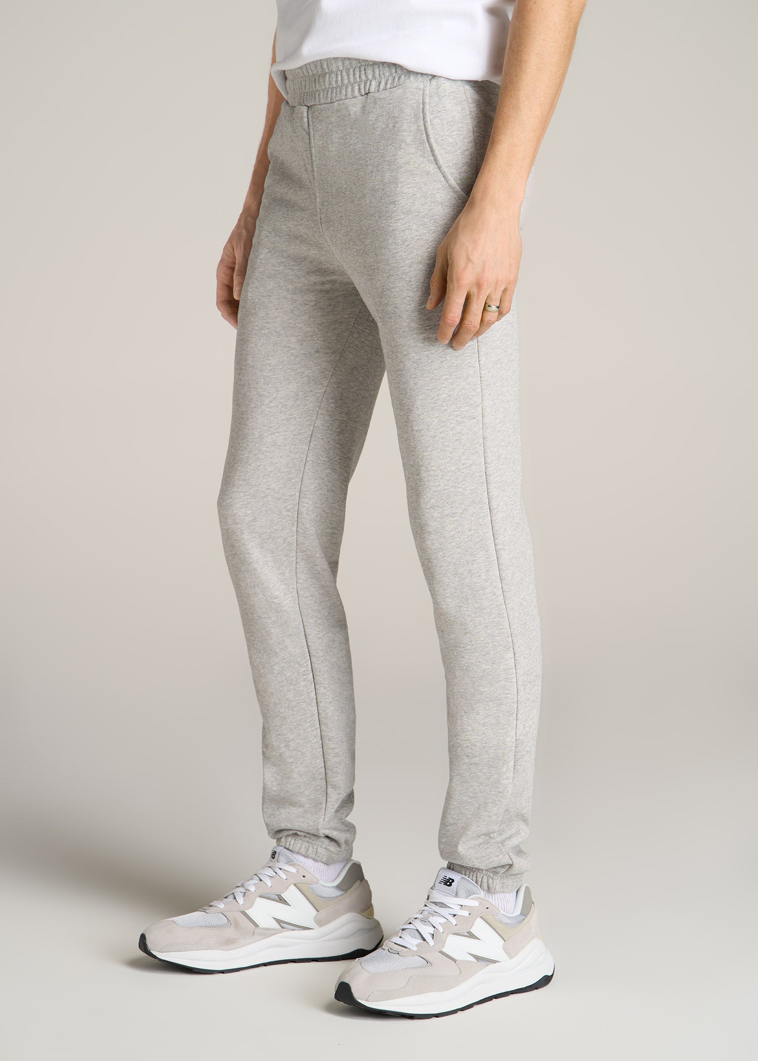 American-Tall-Men-Wearever-French-Terry-Sweatpants-Grey-Mix-side