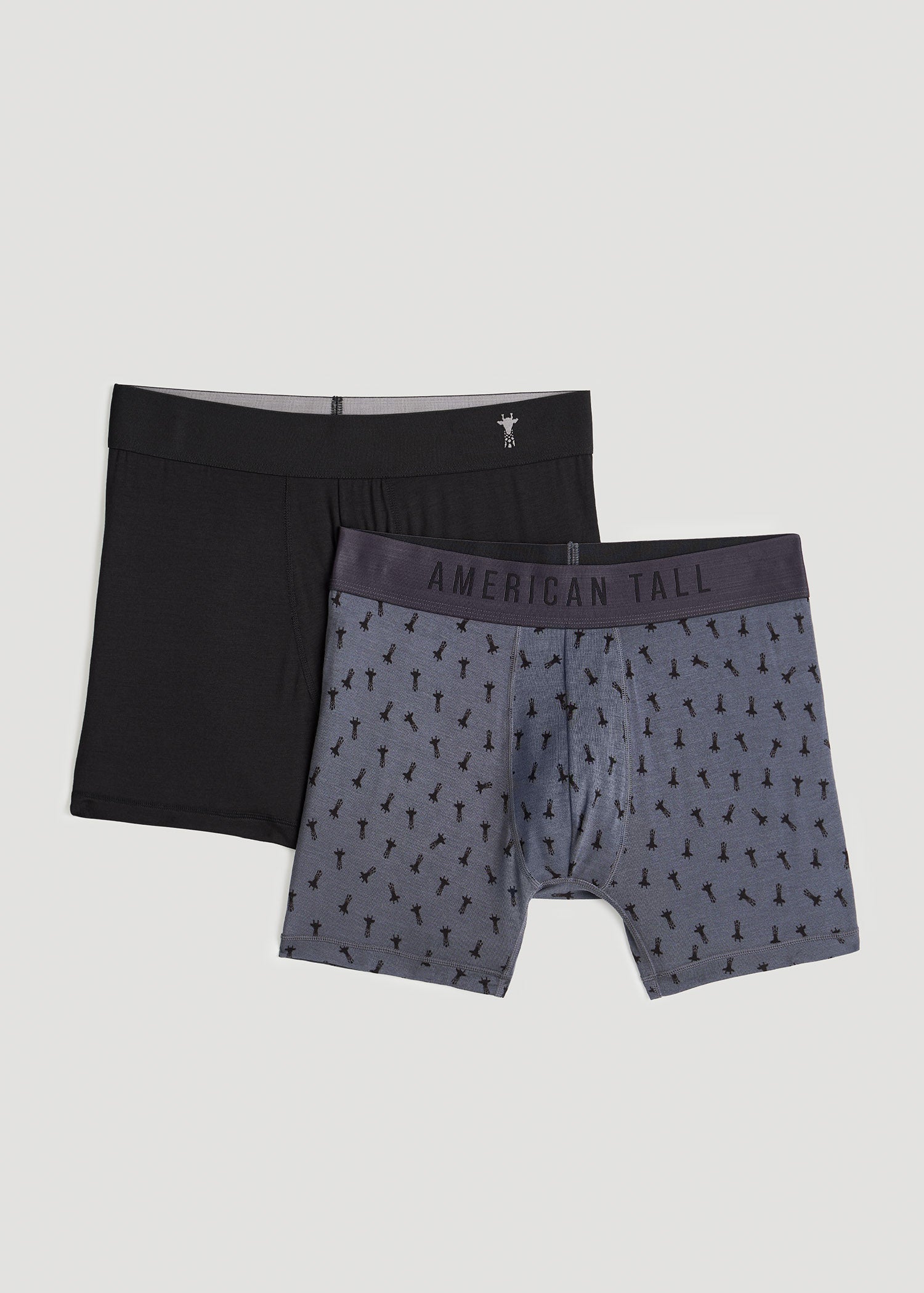     American-Tall-Micro-Modal-Extra-Long-Boxer-Briefs-in-Giraffe-Print-Black-2-Pack-M-Tall-Giraffe-Print-Black-front