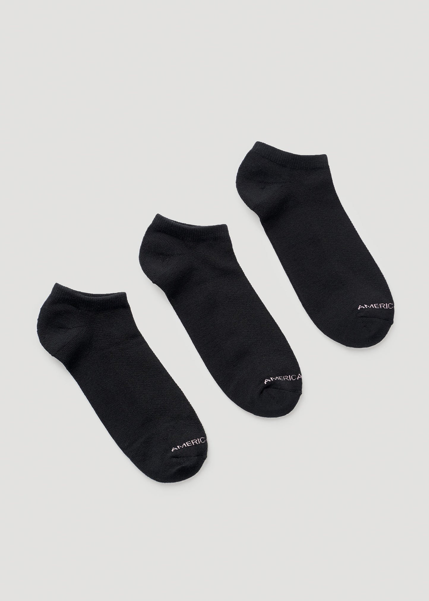 American-Tall-Women-AnkleSocks-3Pack-Black-back