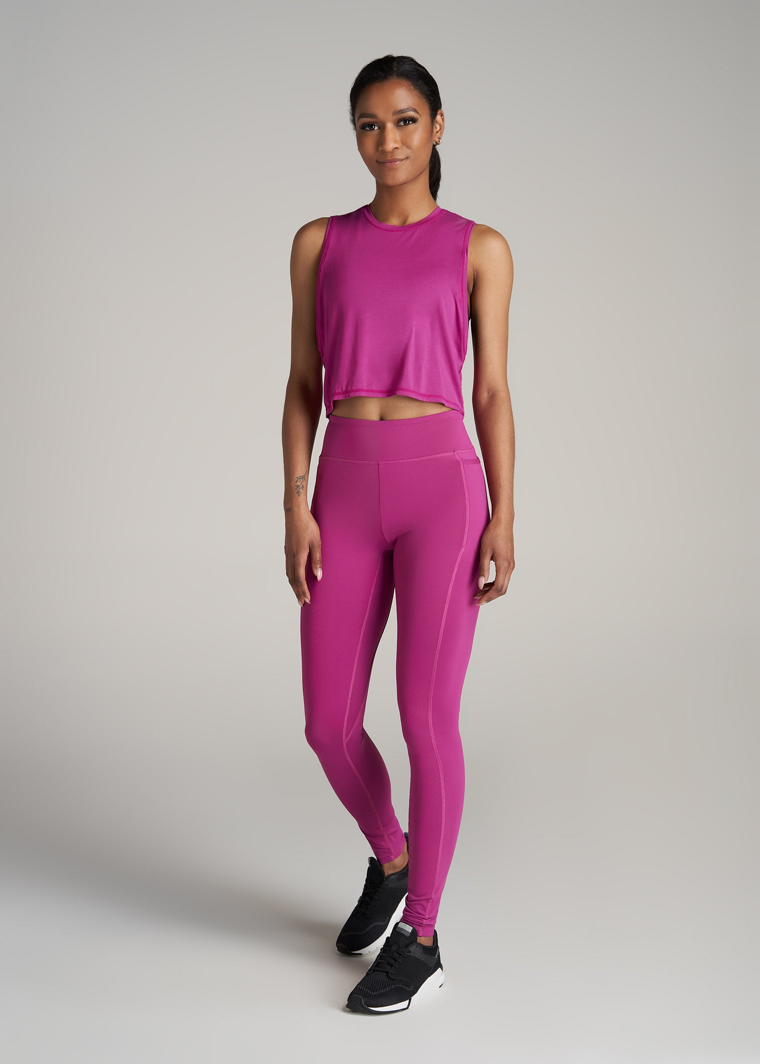    American-Tall-Women-Athletic-Cropped-Muscle-Tank-Pink-Orchid-full