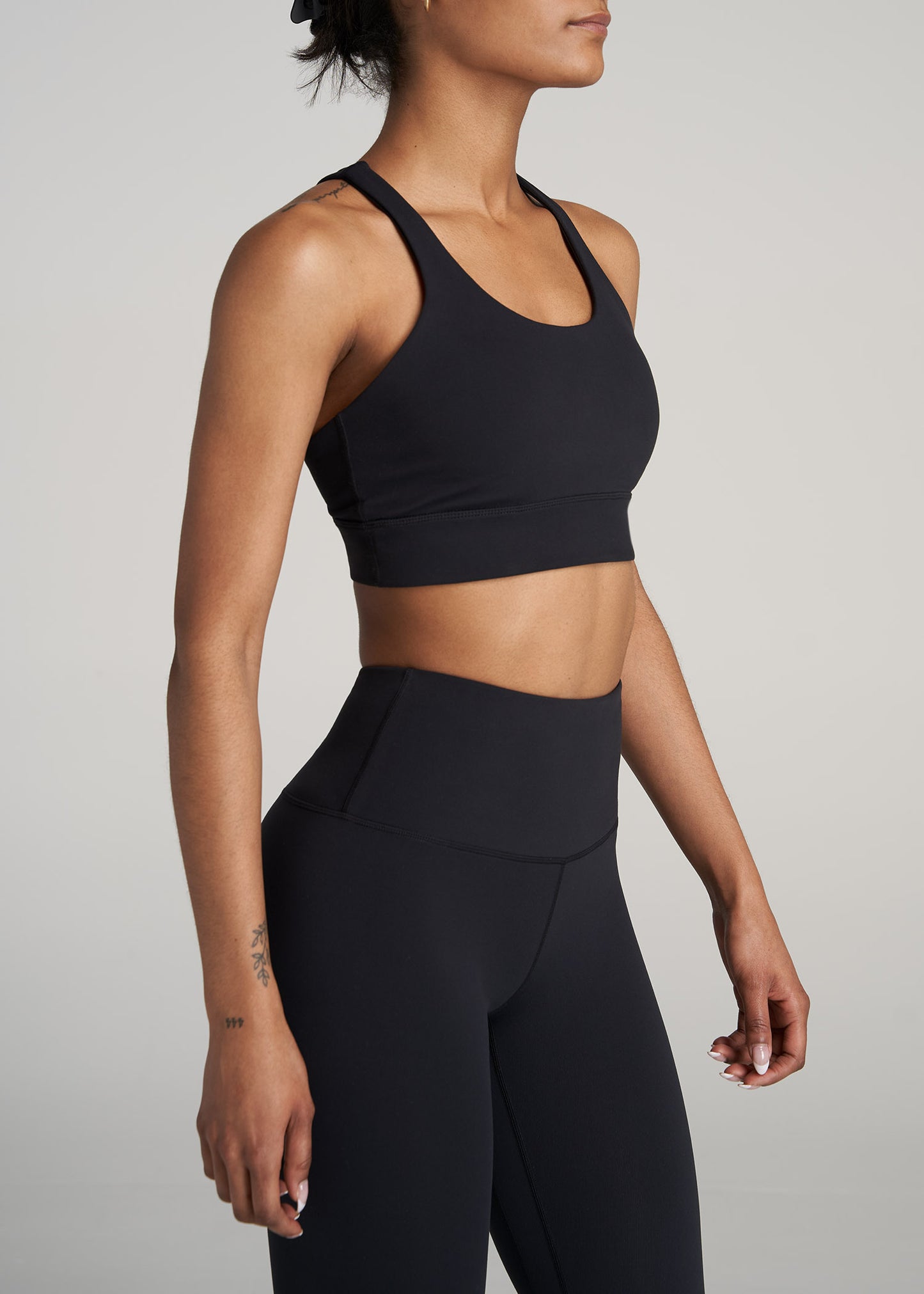       American-Tall-Women-Balance-Crisscross-SportBra-Black-side