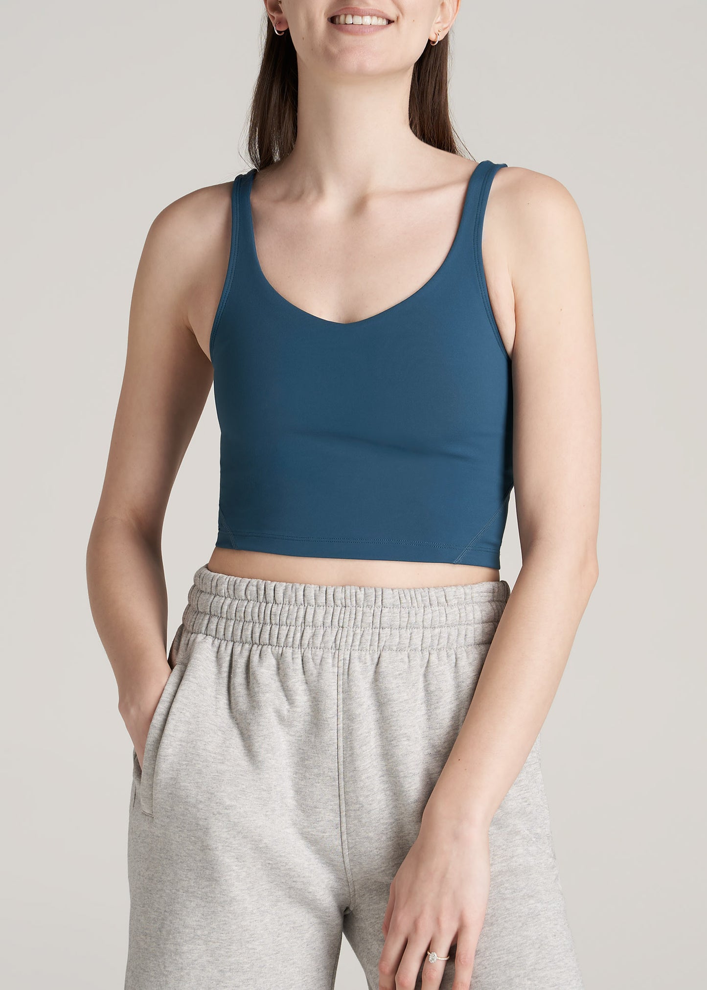    American-Tall-Women-Balance-Cropped-Tank-DeepWater-front