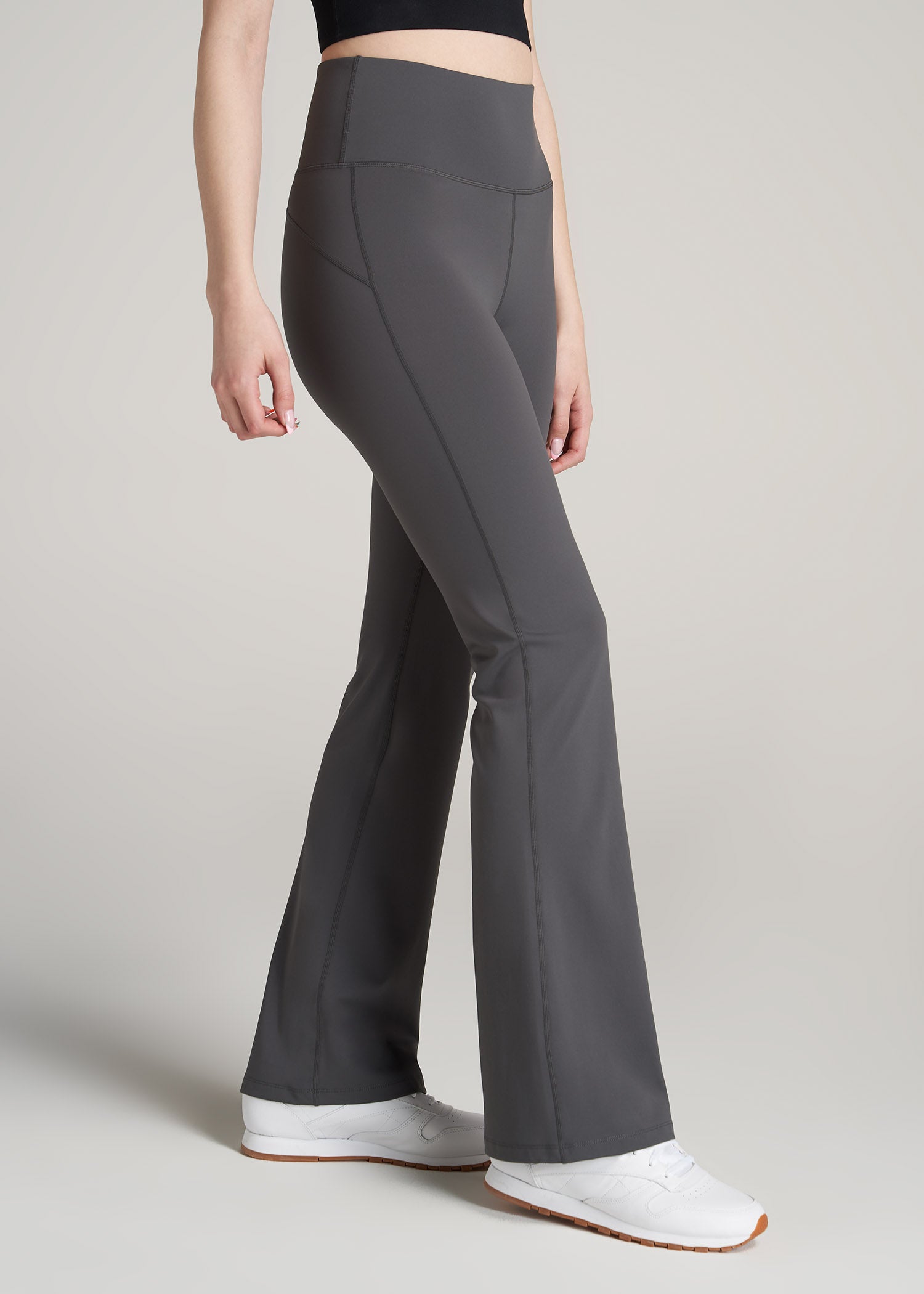    American-Tall-Women-Balance-OpenBottom-Yoga-Pant-Charcoal-side