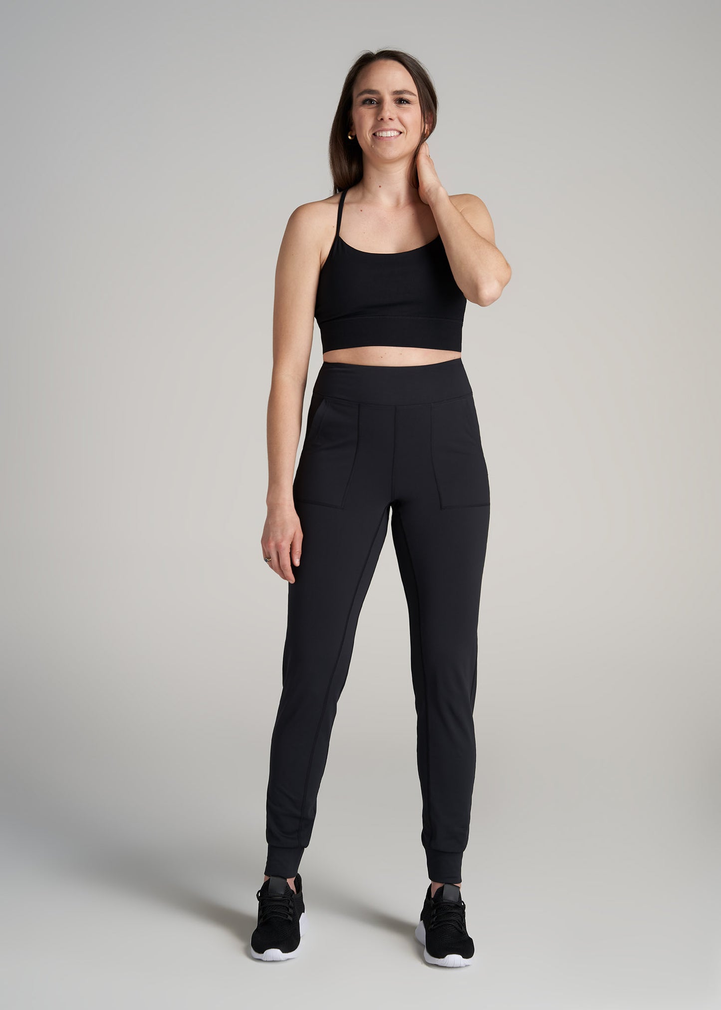    American-Tall-Women-Balance-Pocket-Jogger-Black-full