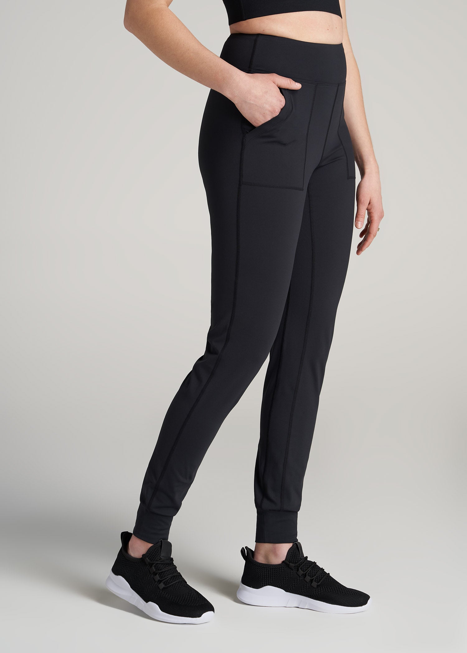         American-Tall-Women-Balance-Pocket-Jogger-Black-side