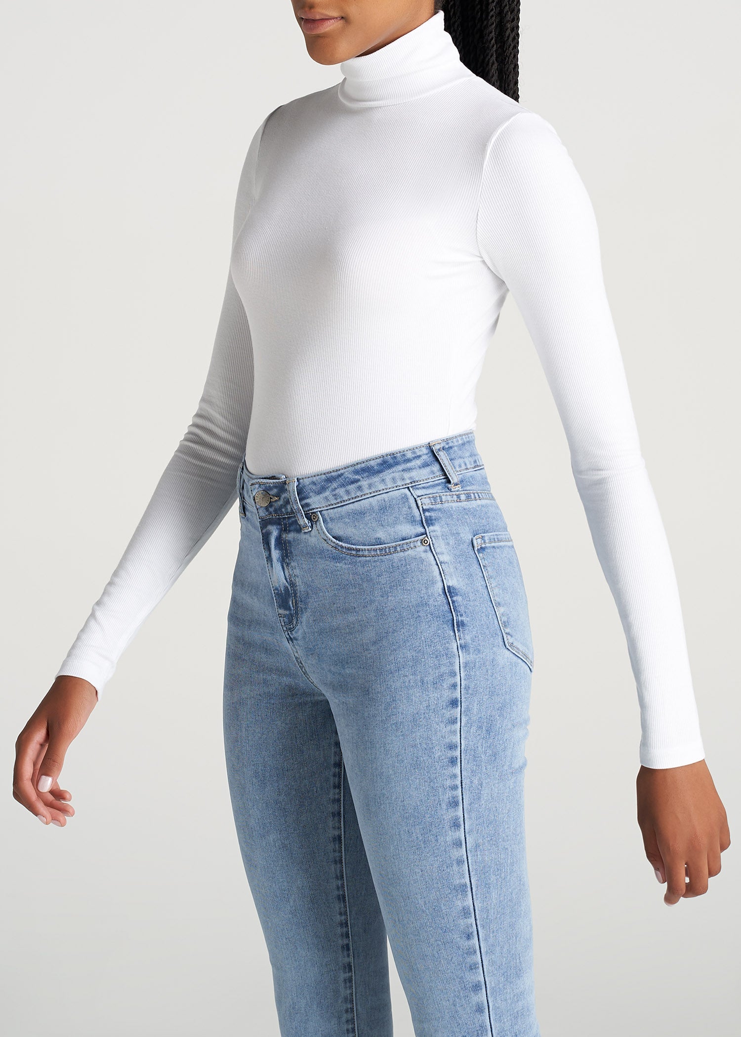 American-Tall-Women-Fitted-LongSleeve-Ribbed-TurtleNeck-White-side