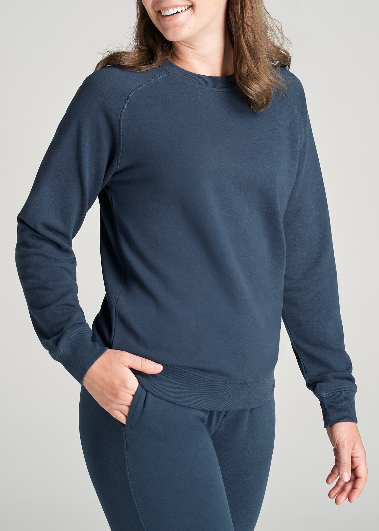 American-Tall-Women-FrenchTerry-CrewNeck-BrightNavy-side.jpg