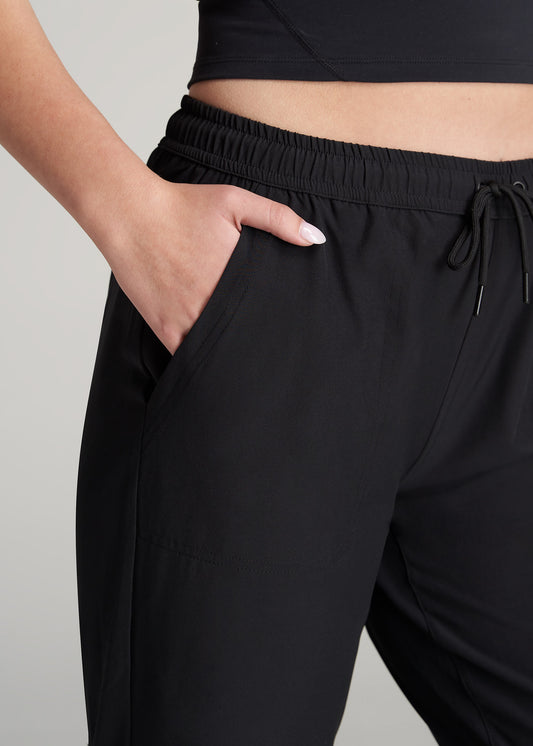     American-Tall-Women-Hybrid-Jogger-Black-detail