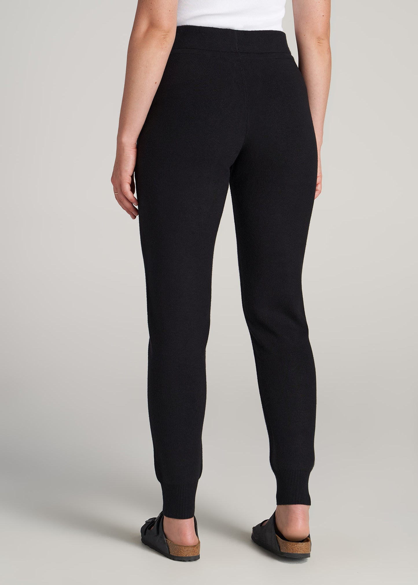    American-Tall-Women-Knit-Lounge-Jogger-Black-back