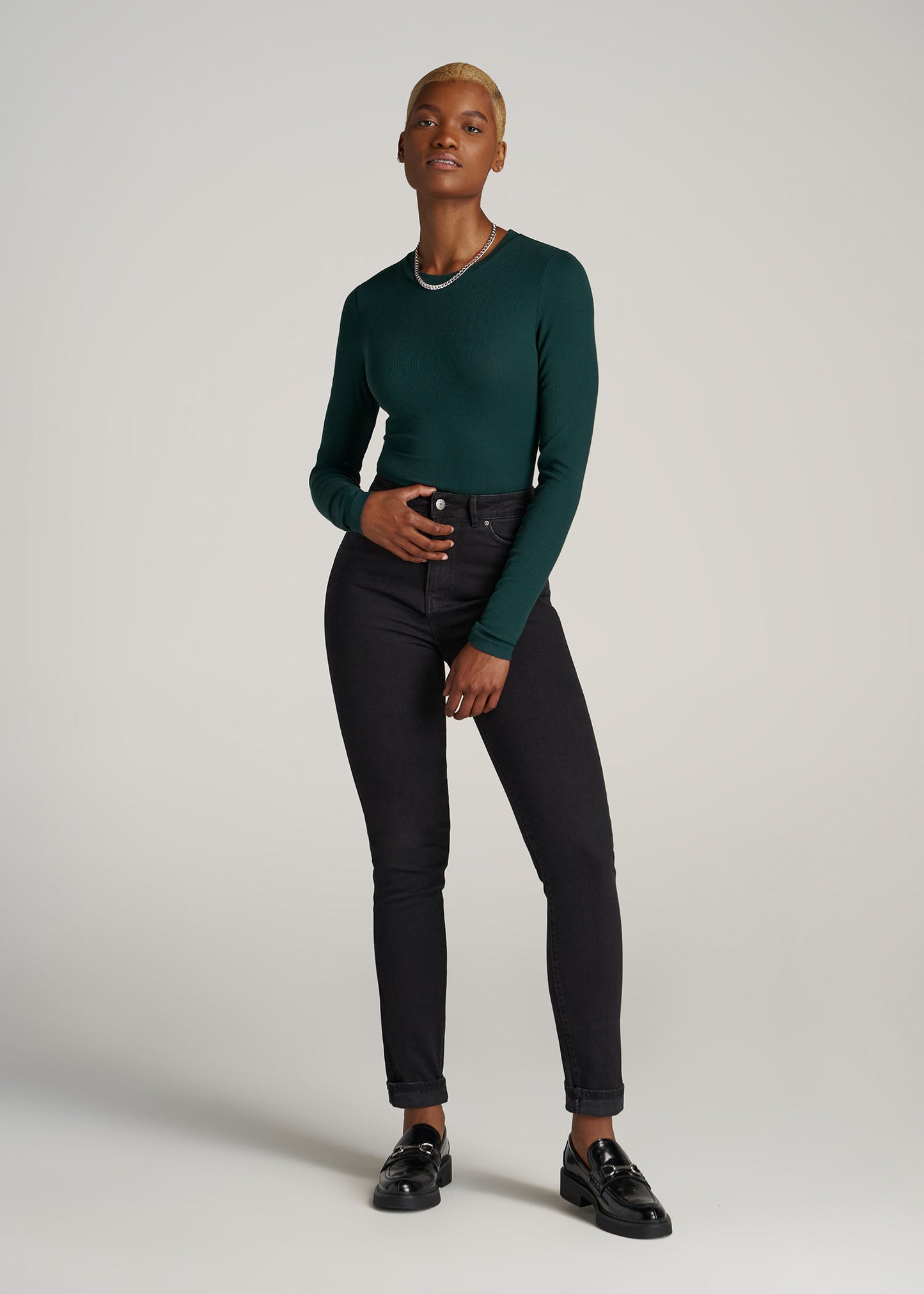       American-Tall-Women-LS-Ribbed-Crew-Neck-Tee-Emerald-full