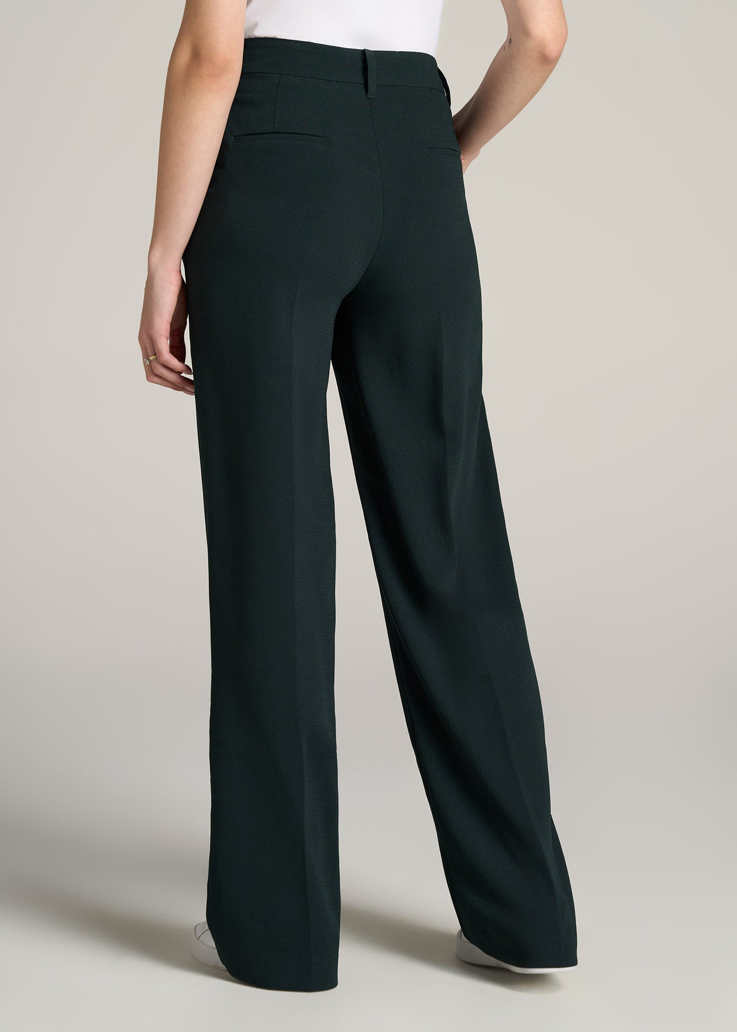       American-Tall-Women-Pleated-Dress-Pants-Midnight-Green-back