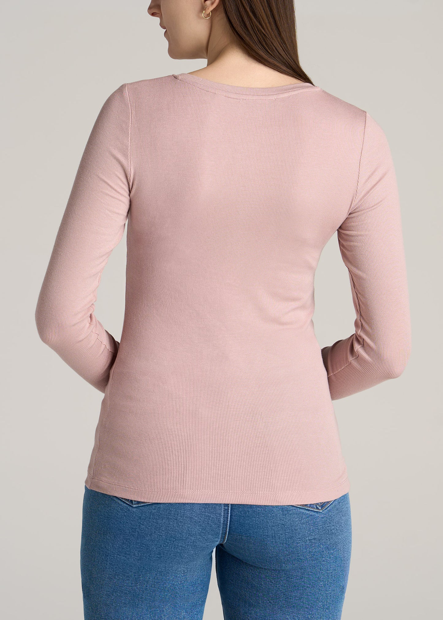 American-Tall-Women-Ribbed-Long-Sleeve-Henley-Ballerina-Pink-back