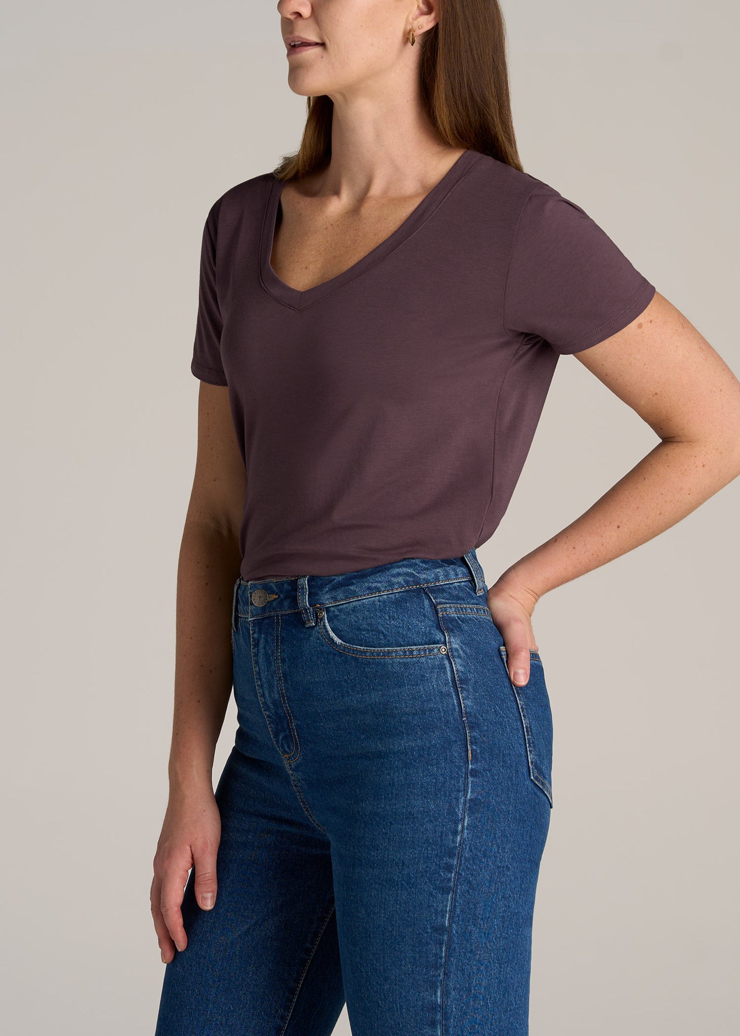     American-Tall-Women-Scoop-V-Neck-Tee-Merlot-side