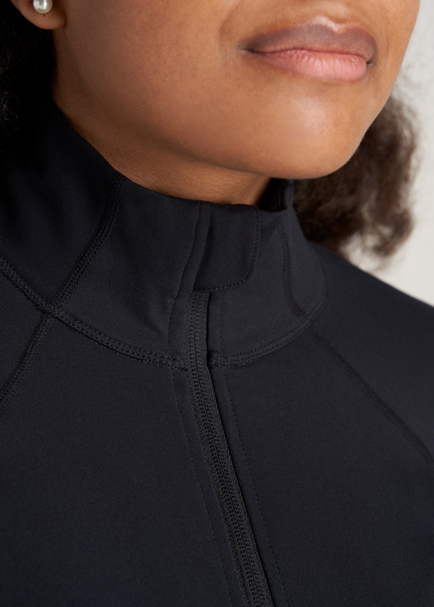 American-Tall-Women-WarmUp-AthleticJacket-Black-detail