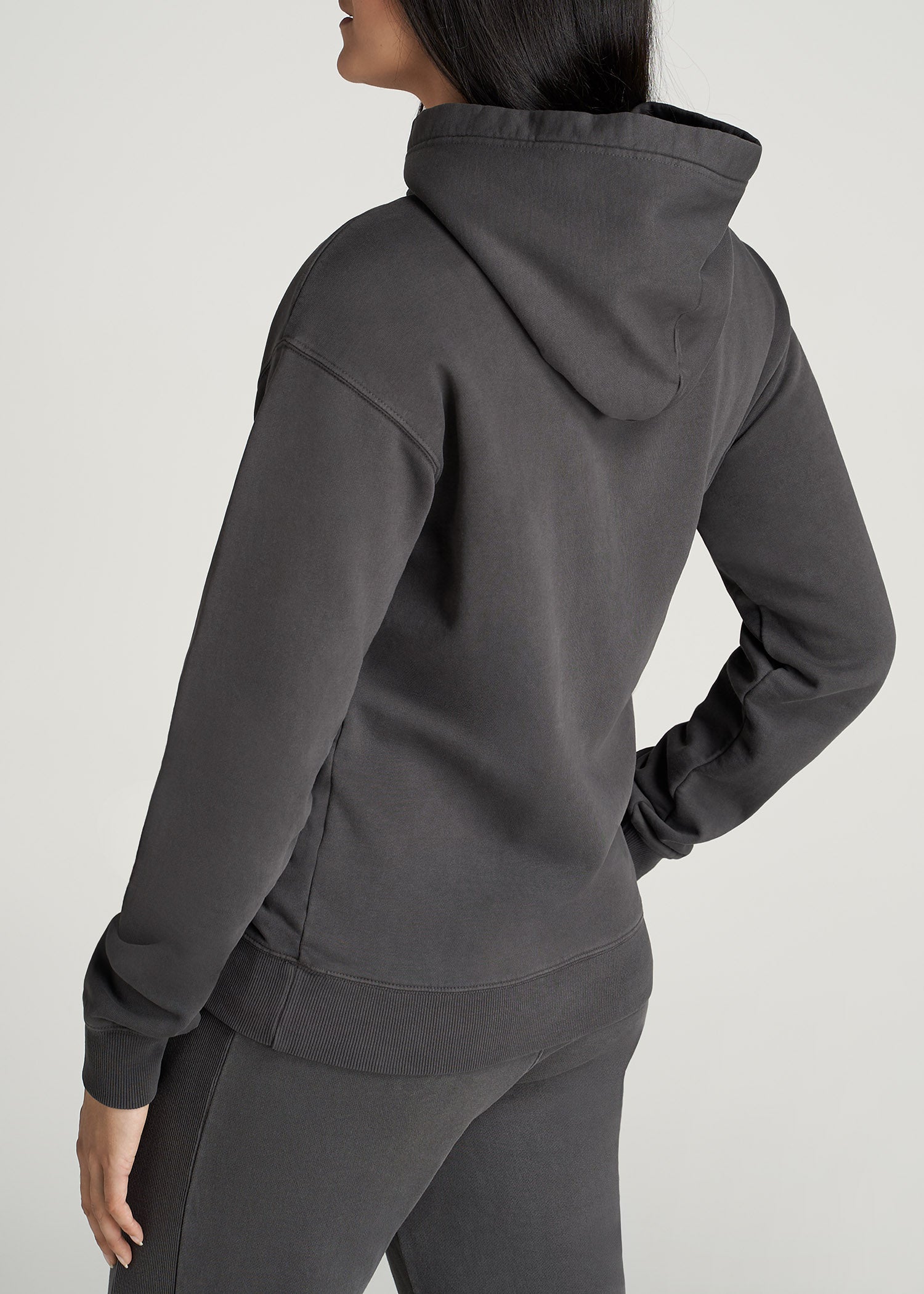 American-Tall-Women-Womens-8020-GD-WKND-Hoodie-Charcoal-back