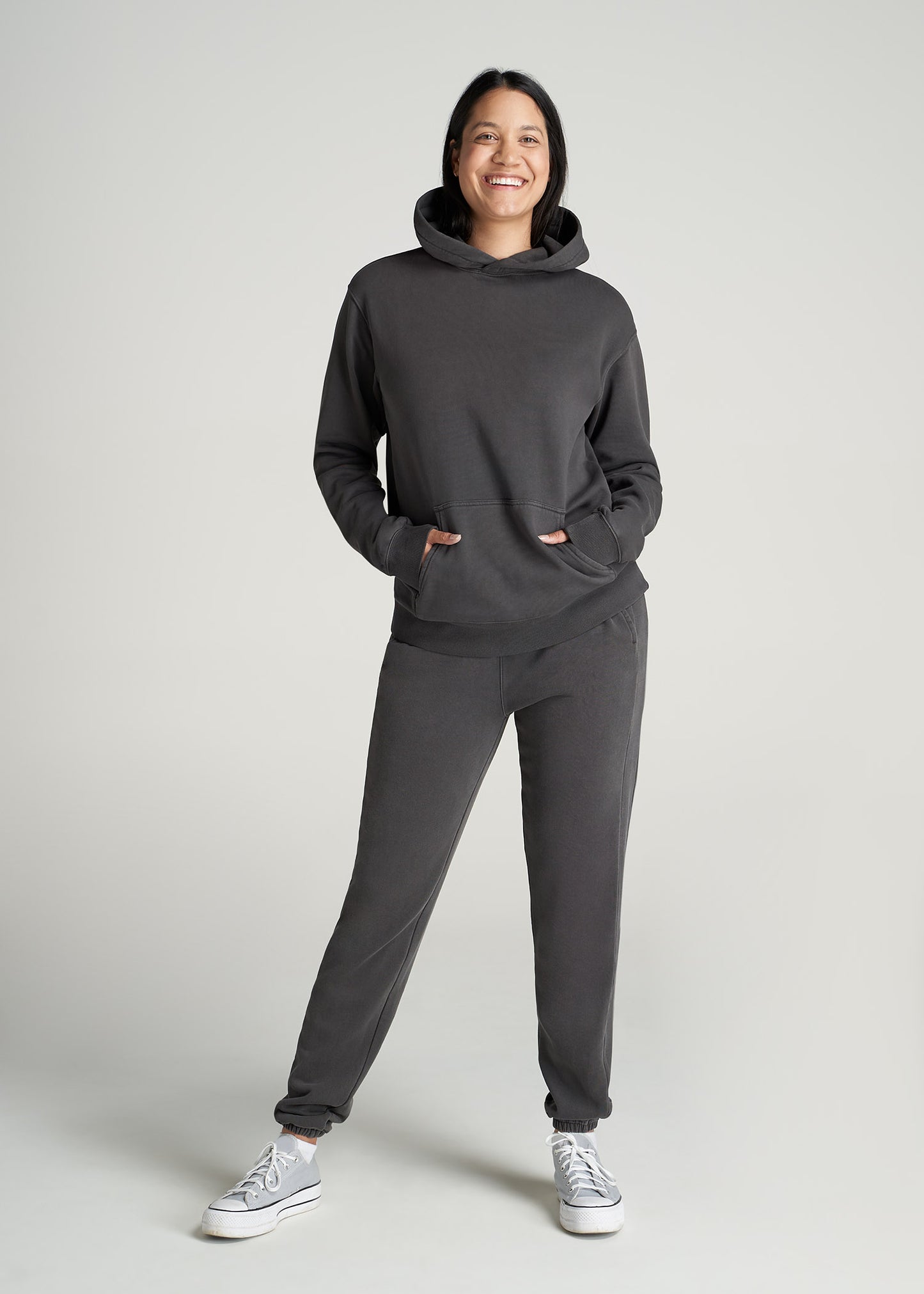 American-Tall-Women-Womens-8020-GD-WKND-Hoodie-Charcoal-full