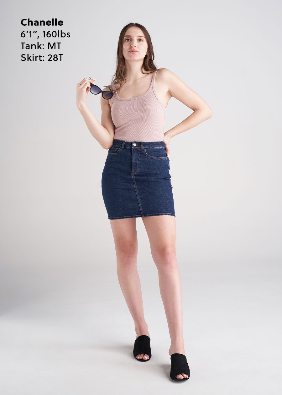 tall-womens-denim-skirt-tank-top